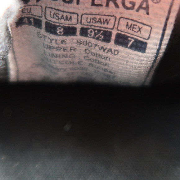 Superga Shoes Womens 9.5 Sneaker Flats Slip On Cotw Loafer Casual Black Canvas - Picture 12 of 12